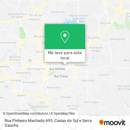 Rua Pinheiro Machado 695 mapa