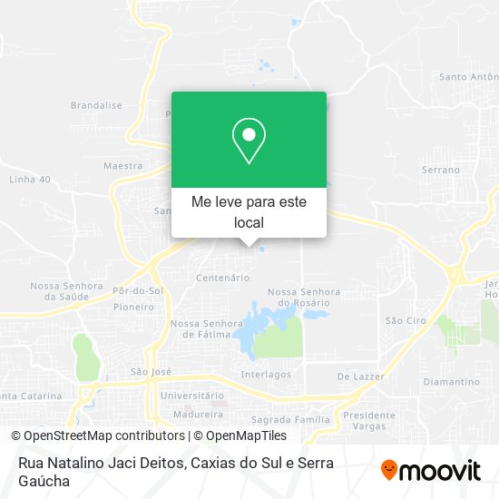 Rua Natalino Jaci Deitos mapa