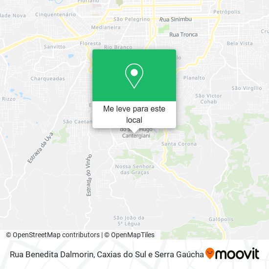 Rua Benedita Dalmorin mapa