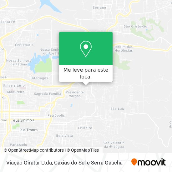 Viação Giratur Ltda mapa