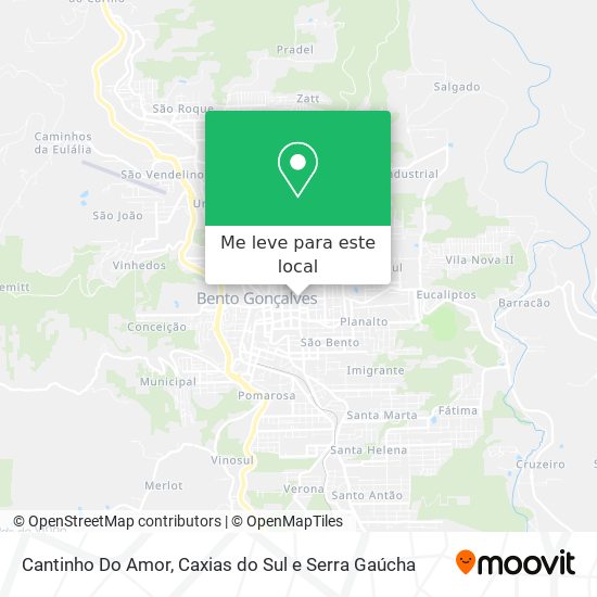 Cantinho Do Amor mapa