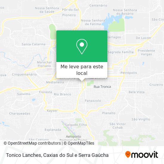 Tonico Lanches mapa