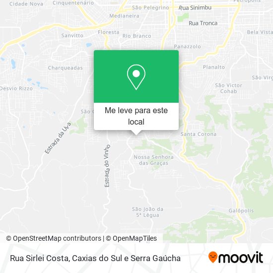 Rua Sirlei Costa mapa