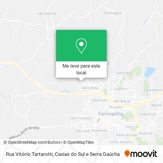 Rua Vitório Tartarotti mapa