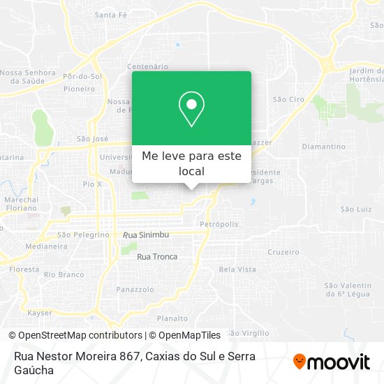 Rua Nestor Moreira 867 mapa