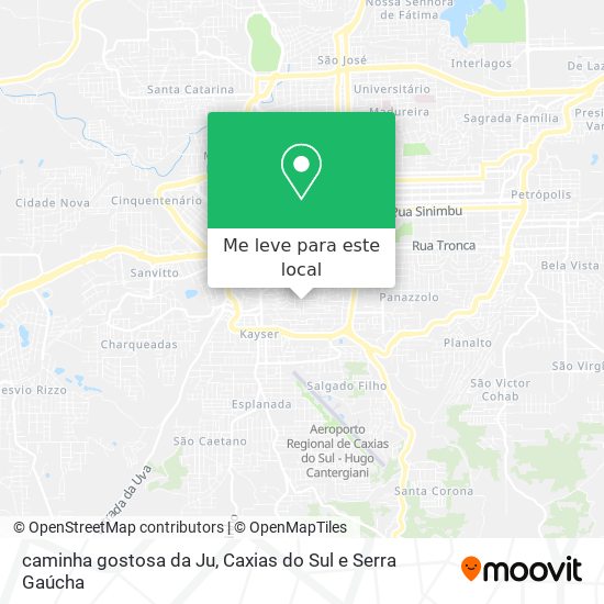caminha gostosa da Ju mapa