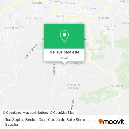 Rua Sophia Becker Dias mapa