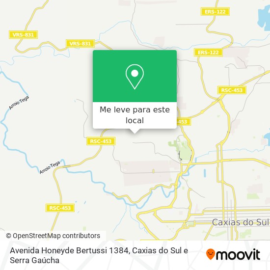Avenida Honeyde Bertussi 1384 mapa