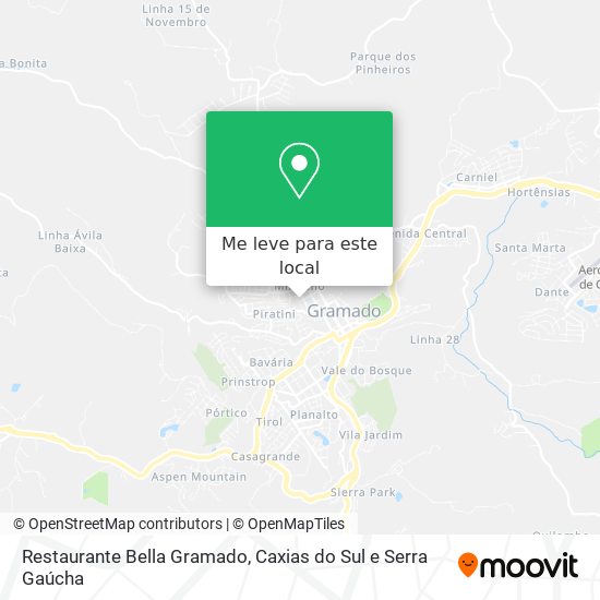 Restaurante Bella Gramado mapa
