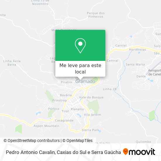 Pedro Antonio Cavalin mapa
