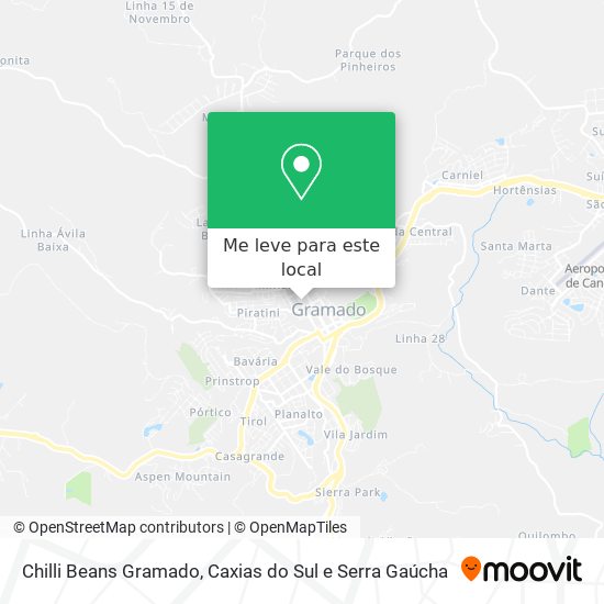 Chilli Beans Gramado mapa