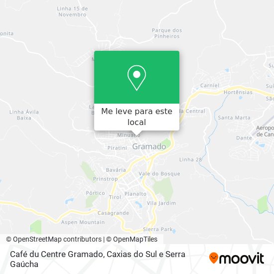 Café du Centre Gramado mapa