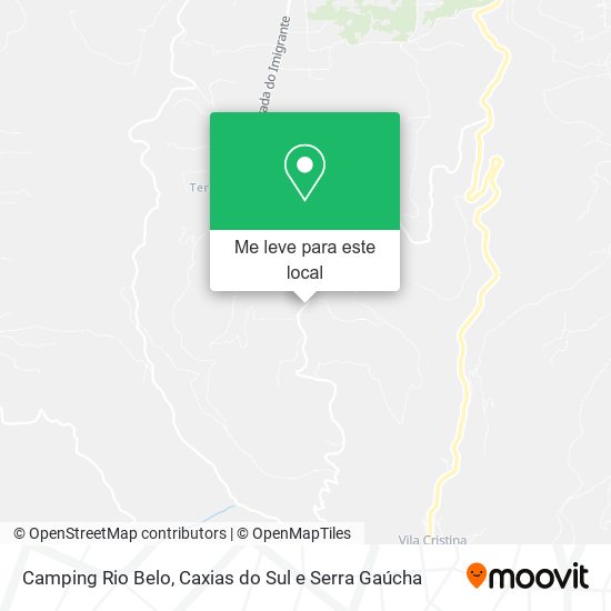 Camping Rio Belo mapa