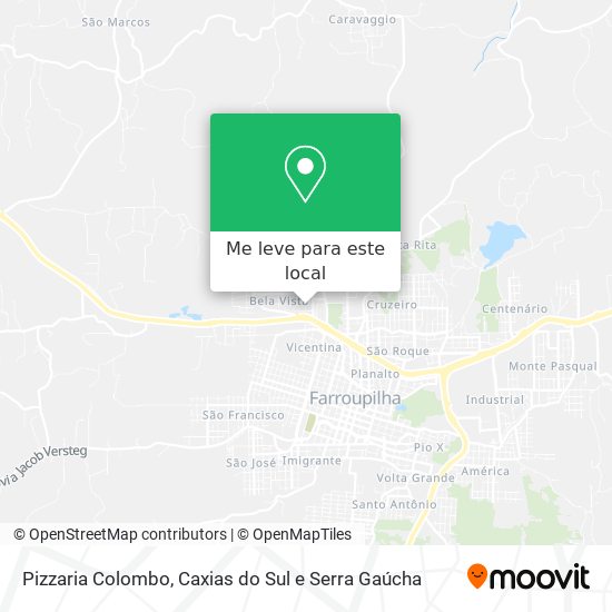 Pizzaria Colombo mapa
