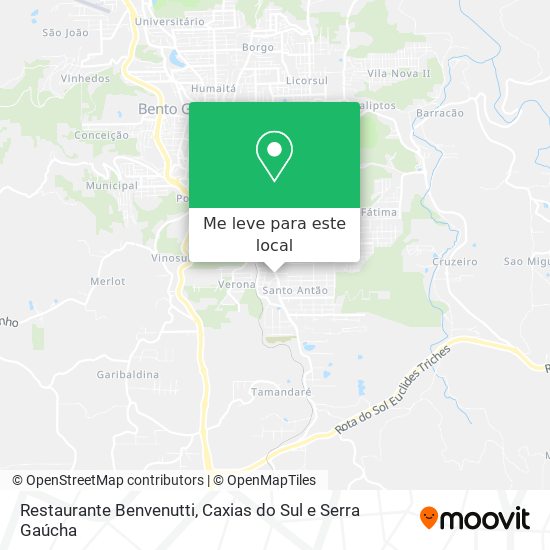 Restaurante Benvenutti mapa