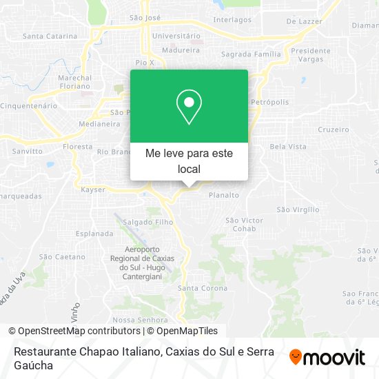 Restaurante Chapao Italiano mapa