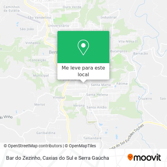 Bar do Zezinho mapa