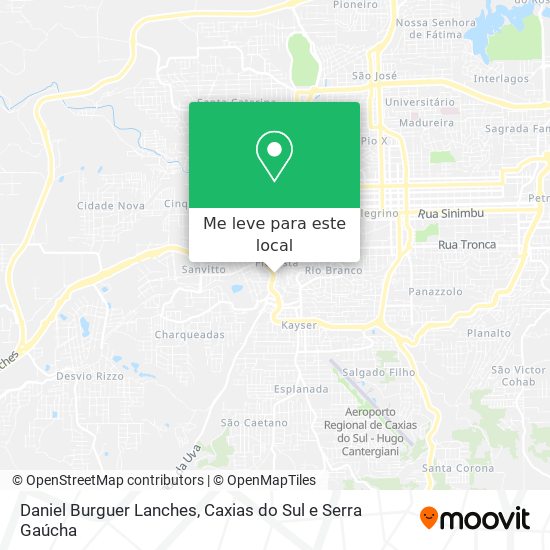Daniel Burguer Lanches mapa