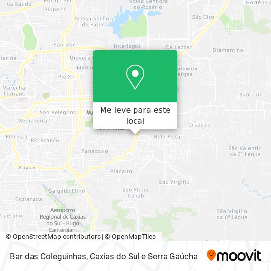 Bar das Coleguinhas mapa