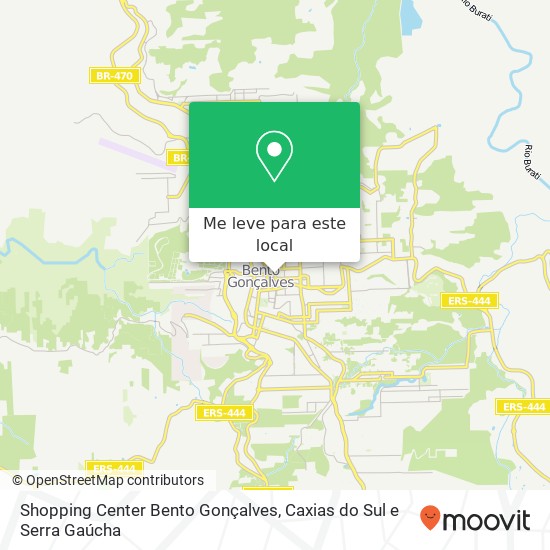 Shopping Center Bento Gonçalves mapa