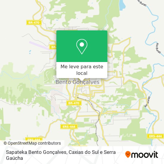 Sapateka Bento Gonçalves mapa