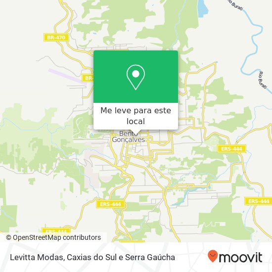 Levitta Modas, Rua Marechal Deodoro, 238 Centro Bento Gonçalves-RS 95700-000 mapa