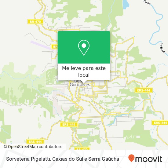 Sorveteria Pigelatti, Rua Marechal Deodoro, 139 Centro Bento Gonçalves-RS 95700-000 mapa