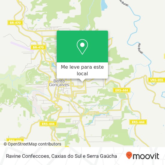 Ravine Confeccoes, Rua Borges do Canto, 121 São Francisco Bento Gonçalves-RS 95700-000 mapa