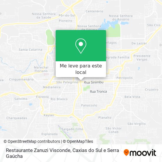 Restaurante Zanuzi Visconde mapa