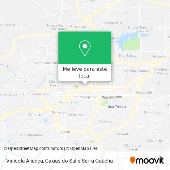 Vinícola Aliança mapa