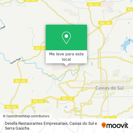 Detella Restaurantes Empresariais mapa