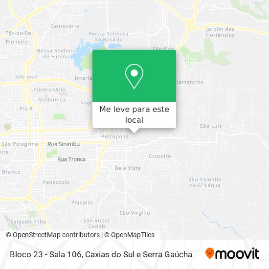 Bloco 23 - Sala 106 mapa