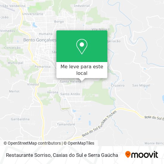 Restaurante Sorriso mapa