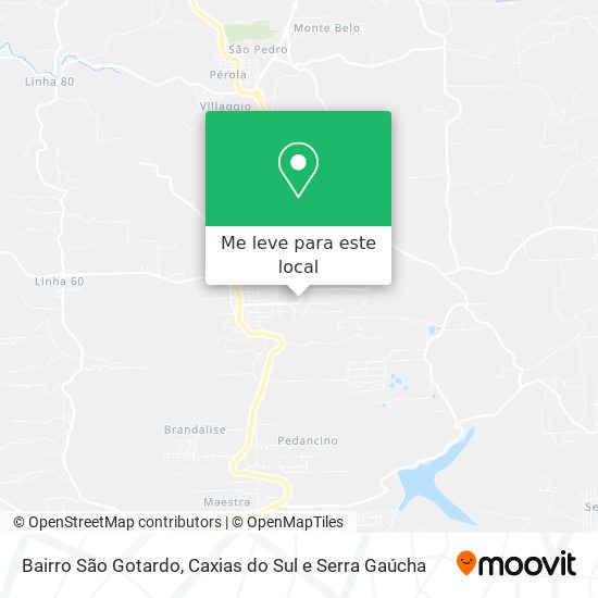 Bairro São Gotardo mapa