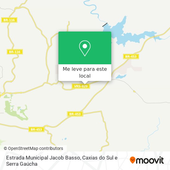 Estrada Municipal Jacob Basso mapa