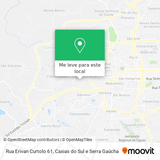 Rua Erivan Curtolo 61 mapa