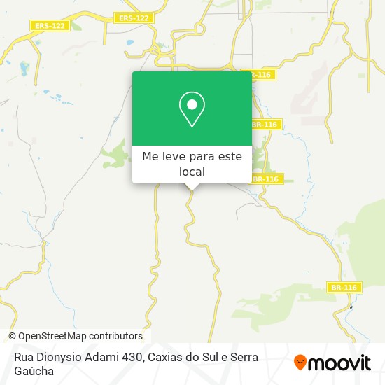Rua Dionysio Adami 430 mapa