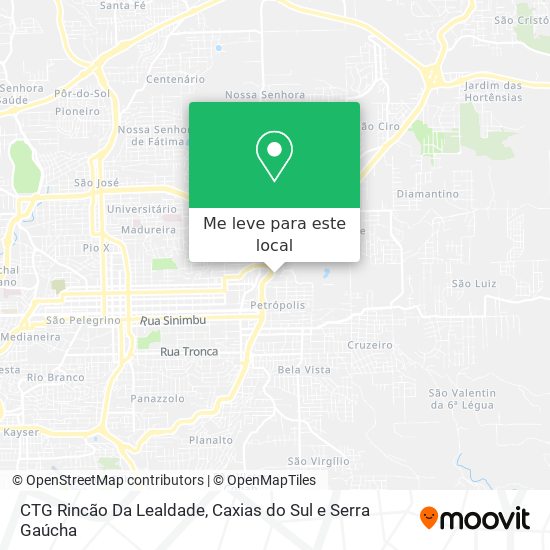 CTG Rincão Da Lealdade mapa