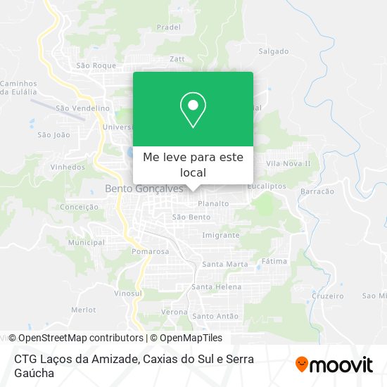 CTG Laços da Amizade mapa