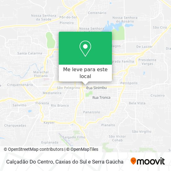 Calçadão Do Centro mapa