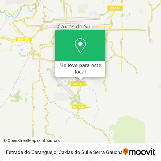 Estrada do Caranguejo mapa