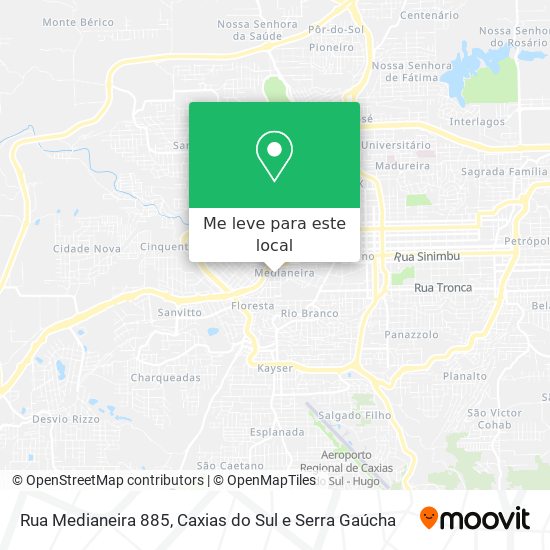 Rua Medianeira 885 mapa