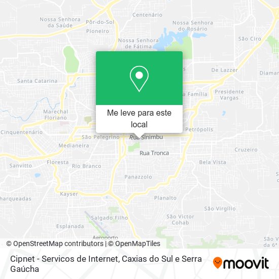 Cipnet - Servicos de Internet mapa