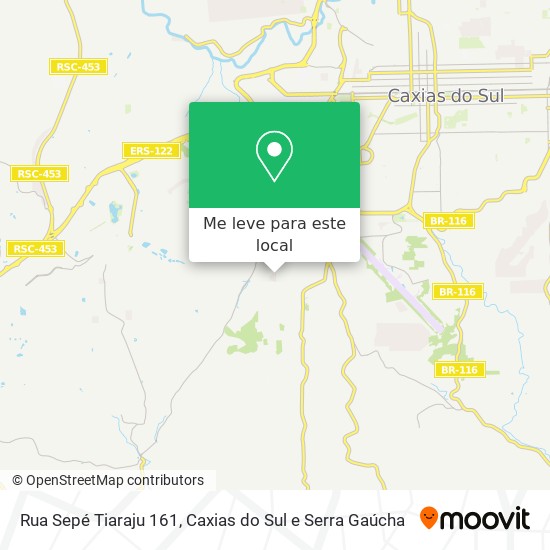 Rua Sepé Tiaraju 161 mapa
