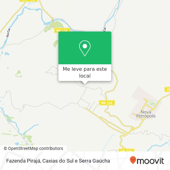 Fazenda Pirajá mapa