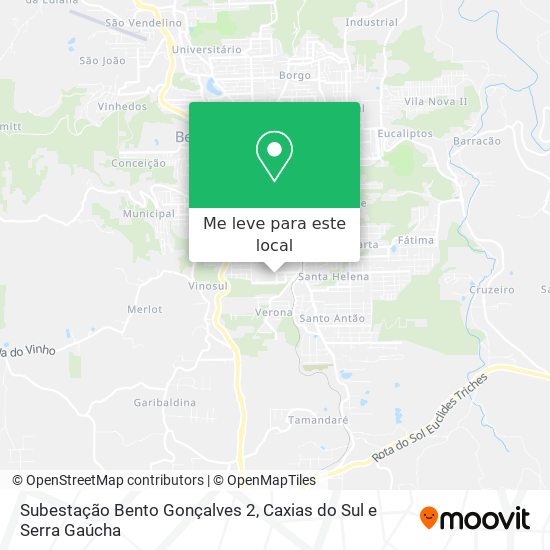 Subestação Bento Gonçalves 2 mapa
