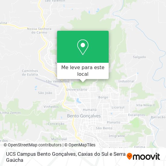 UCS Campus Bento Gonçalves mapa