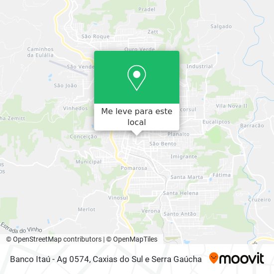 Banco Itaú - Ag 0574 mapa