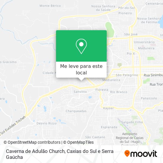 Caverna de Adulão Church mapa