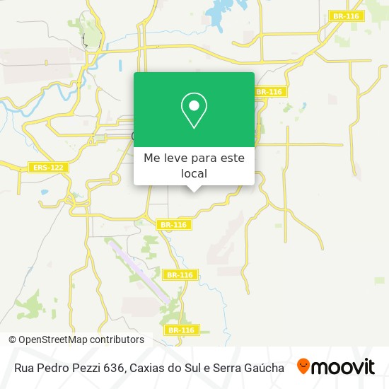 Rua Pedro Pezzi 636 mapa